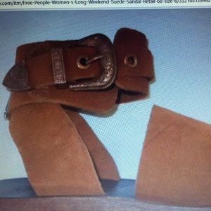 Free People women’s long weekend suede sandal